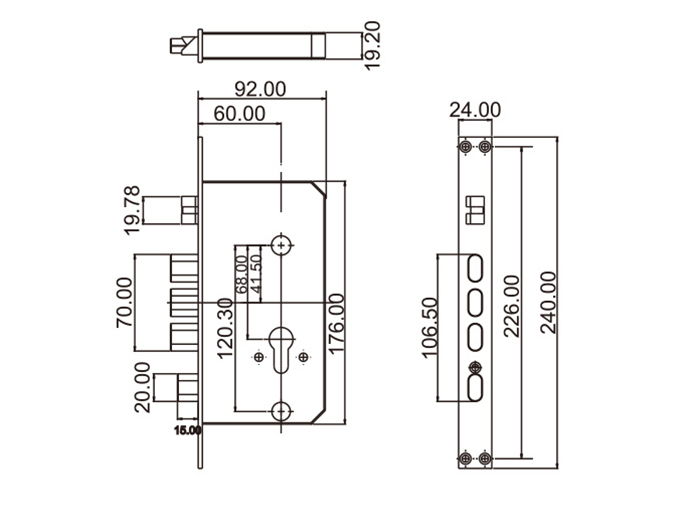 RGAC-L-BLE-M12BK-606 Bluetooth eлектронна брава с пръстов отпечатък, карта и код