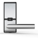 CORE Хотелска BLE  брава, стомана и черно, памет последните 1000 събития, захранване 4 бр.АА батерии, механичен ключ, цилиндрично резе