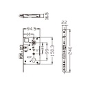 ANNA Електронна хотелска брава, подходяща за външен монтаж