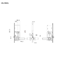 EMMA Хотелска брава с невидим четец, черен мат