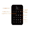 Smile SecKB Безжична клавиатура за алармен контролен панел,безжична алармена система за дома