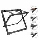 COMPACT M LS Сгъваема стоманена багажна поставка с кожени каишки