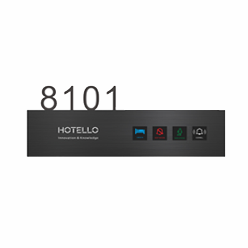 METALUX LED signage for hotel rooms with 5 types of indication and bell