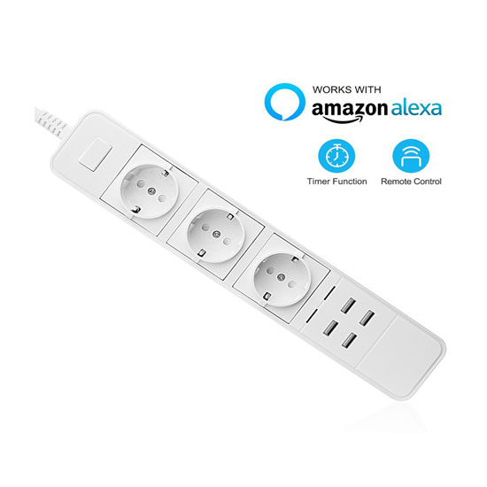 SMILE POWER STRIP USB WiFi power strip with 4 USB ports