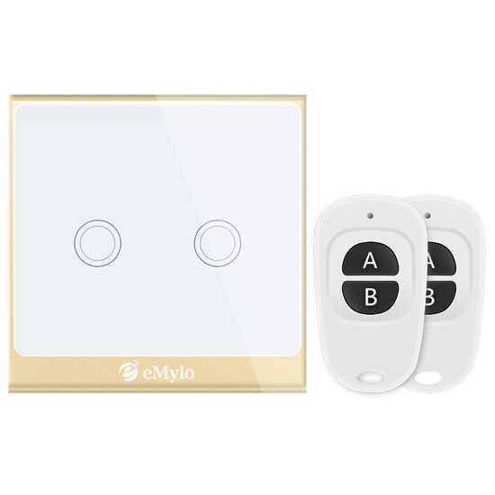 SMILE THOUCH 2 RF WiFi two way touch light switch with remote control