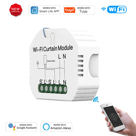 TURTLE_BASIC_RF WiFi+RF електрически превключвател с едно реле, 220V, Tuya