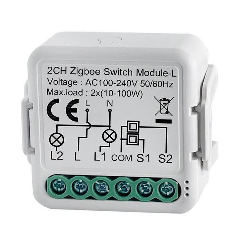 SMILE MINI ZB2 Zigbee реле с дистанционно управление 220v , 2 релета, смарт реле за осветление 