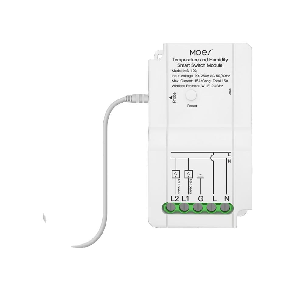 SMILE WM103 WiFi relay module for temperature and humidity monitoring and control