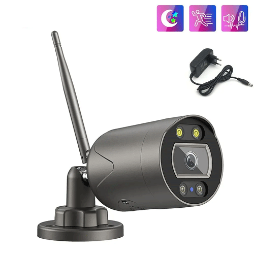 SMILE CAM OUT BK WiFi Outdoor Camera 30m IR 3.2mm Lens SD Card