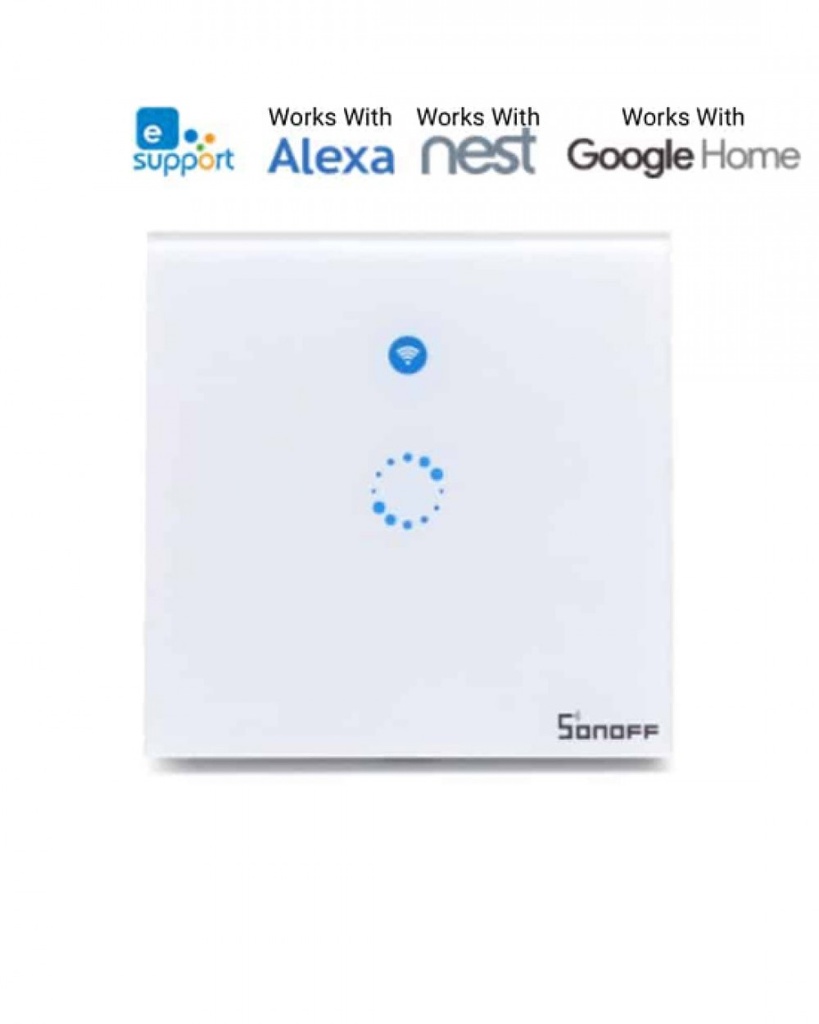 Sonoff T1 WiFi /RF Единичен ключ за осветление евро стандарт