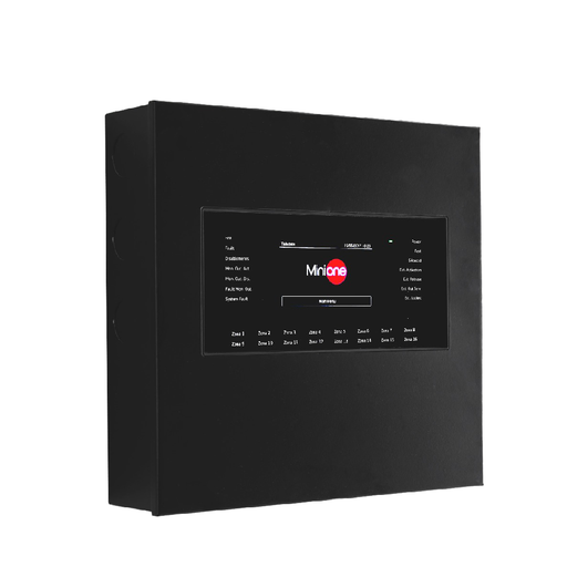 ONE MINI L Addressable fire alarm control panel with 1 loop, without extension, LAN and Repeater 